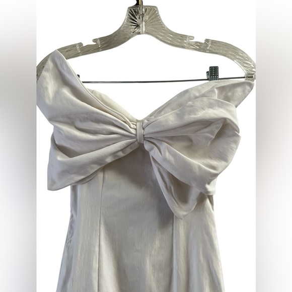 Fashion nova white bow mini strapless dress - Picture 2 of 4